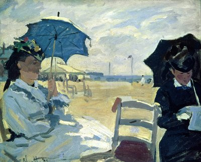 Der Strand von Trouville, 1870 von Claude Monet